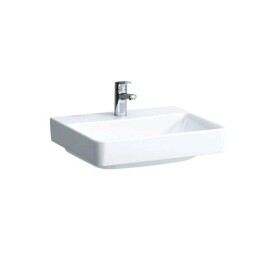 Laufen - Pro S Umyvadlo, 55x47 cm, 1 otvor pro baterii, bez přepadu, bílá H8169620001561