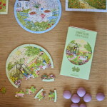 ViSSEVASSE Mini puzzle Summer feeling – 31 dílků, zelená barva, papír