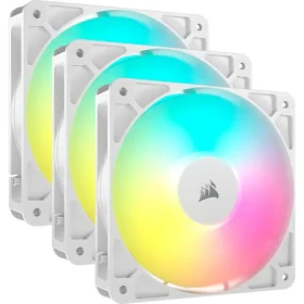 Corsair RS120 ARGB 3ks bílá / 120mm / Magnetic Dome Bearing / 420-2100 RPM / 72.8 CFM / 4-Pin (CO-9050185-WW)