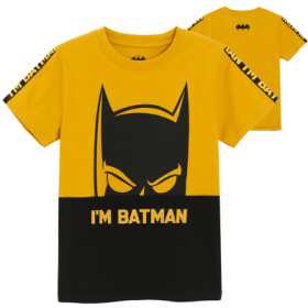 Tričko s krátkým rukávem Batman -žluté - 98 YELLOW