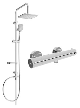 MEXEN/S - Sven sprchový sloup včetně sprchové termostatické baterie Kai, chrom 77100262-00