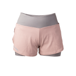 Běžecké šortky SALMING Essential 2-in Shorts DustyPink/Grey Velikost textilu: