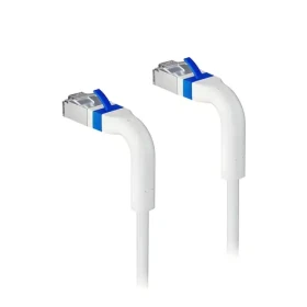 Lanview Cat6a Slim Bendable bílá / Síťový kabel / U/FTP / RJ-45 / 5 m / LSZH (LV-6AFTP-FLEX-ANG-05W-S)