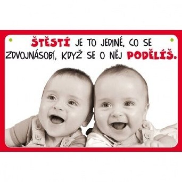 Nekupto Cedulka humor - Štěstí je to jediné...