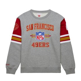 Mitchell & Ness Pánská mikina San Francisco 49ers NFL All Over Crew 4.0 Velikost: S