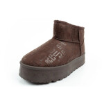 Lee Cooper snow boots women winter fashion fur insulated boots dark brown dámské 37