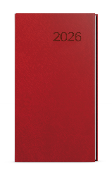 Týdenní diář 2026 Baloušek kapesní Jakub - Vivella bordó