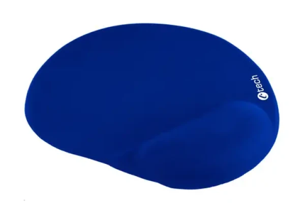 C-TECH MPG-03B podložka pod myš se zápěstní opěrkou z paměťové pěny modrá (8594125010263)
