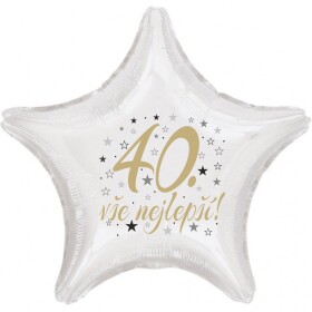 40. narozeniny balónek hvězda Balonky.cz 40. narozeniny balónek hvězda Balonky.cz