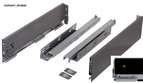 Strong výsuv StrongMax 500/121mm černý (503013)