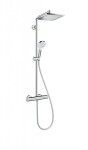 HANSGROHE - Crometta Sprchový set E 240 Showerpipe s termostatem, EcoSmart 9 l/min, chrom 27281000