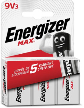 Energizer MAX 9V 3ks EU025