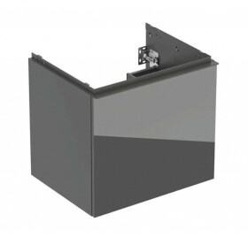 GEBERIT - Acanto Umyvadlová skříňka, 59x54x48 cm, 1 zásuvka, sklo/lávová 503.003.JK.2