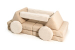 SHAPPY Dětská rozkládací pěnová pohovka SHAPPY PLAY manšestr WAFFLE Barva: Cream Beige