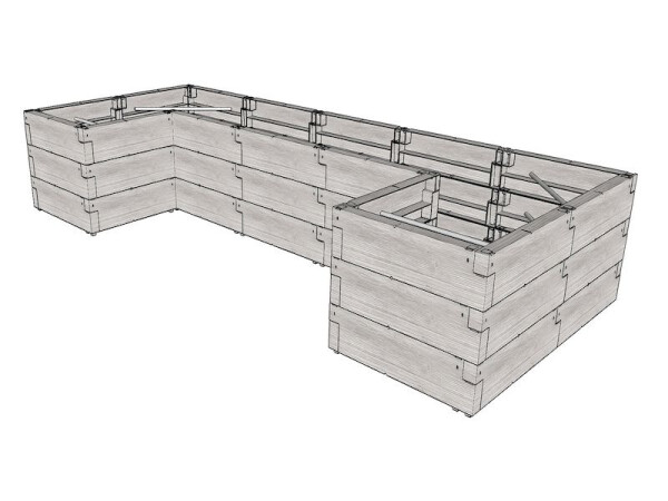 Vyvýšený záhon – Juwel Timber Ergoline U Long