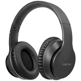 LogiLink BT0053 sluchátka Over Ear Bluetooth®, BT0053, stereo, černá, Potlačení hluku