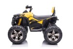 Mamido Dětská elektrická čtyřkolka ATV Power 4x4 žlutá