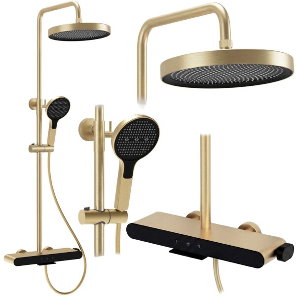 REA - Sprchový set Farel Brush Gold REA-P0355