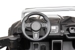 Mamido Elektrické autíčko Buggy UTV čtyřmístné 24V nafukovací kola bílé