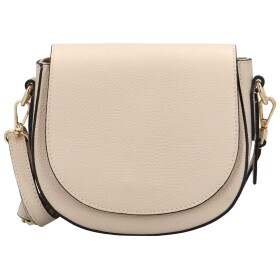 Módní dámská kožená crossbody kabelka Ingos, béžová