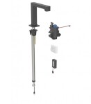 GEBERIT - Brenta Termostatická elektronická umyvadlová baterie, bateriové napájení, easy to clean, matná černá 116.198.14.1