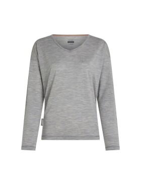 ICEBREAKER Wmns Merino 150 Lodge LS Tee, Metro Heather velikost: XL