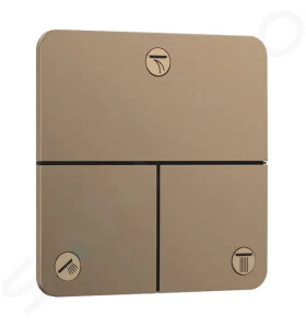 HANSGROHE - ShowerSelect Comfort Ventil pod omítku, pro 3 spotřebiče, kartáčovaný bronz 15587140