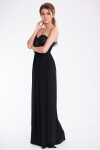 Dámské dlouhé společenské šaty černé Černá / M PINK černá M model 15042815 - PINK BOOM