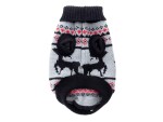Salva černo-šedý svetr pro psa Barva: Černá, Délka zad (cm): 20 - 21, Obvod hrudníku: 26 – 32 cm