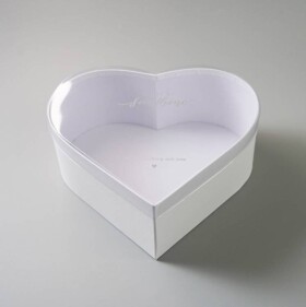 Cake Star Cake Star Dárkový box ve tvaru srdce s průhledným víkem 25 x 23 x 10 cm
