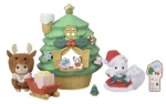 Sylvanian Families Domeček s vánočním stromečkem a baby figurky