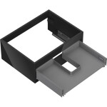 MEXEN - Box-A skříňka pro umyvadlo 60, 1 šuplík, černá lesk 91AX0-0600-235-1-70