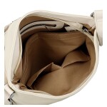 Trendy dámská koženková crossbody kabelka Alena, béžová