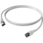 Easylan CP1KWBWBW0075 RJ45 síťové kabely, propojovací kabely CAT 6A S/FTP 7.50 m bílá dvoužilový stíněný, bez halogenů, samozhášecí 1 ks