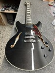 D'Angelico Premier DC Double Cutaway Stop-Bar Tailpie CE Black Flake (