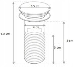 MEXEN/S - Umyvadlový sifon s výpustí click-clack bez přepadu, bílý 7991060-20