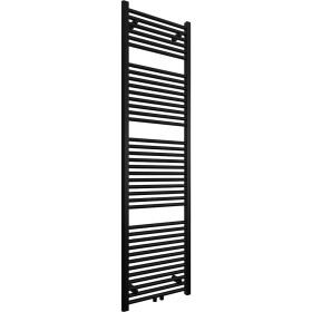 CERANO - Koupelnový radiátor Lincoln - středové připojení 50mm/boční - 559W - černá matná - 1800x500 mm CER-429574