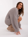 Sweter AT SW szary model 18884828 - FPrice Velikost: jedna velikost