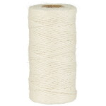 Ib Laursen Jutový provázek Cream 100 m, krémová barva, textil