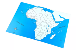 Moyo Montessori Moyo Montessori Kontrolní mapa - Afrika Nová - s popisky