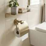 REA - Držák na toaletní papír 16101 Aristo Brushed Gold REA-98509