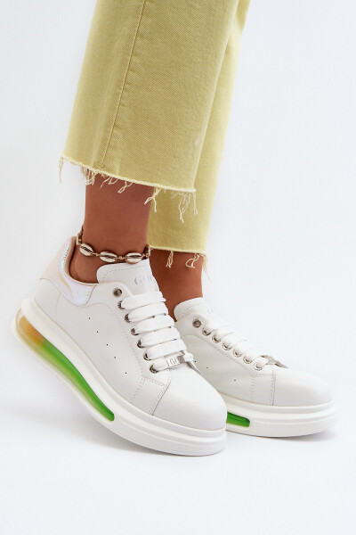 Dámské kožené tenisky GOE NN2N4029 bílé 40