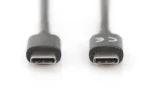 Digitus USB-C kabel černý / Datový kabel / USB-C - USB-C / 1,8 m / USB 3.2 Gen 2 (AK-300138-018-S)