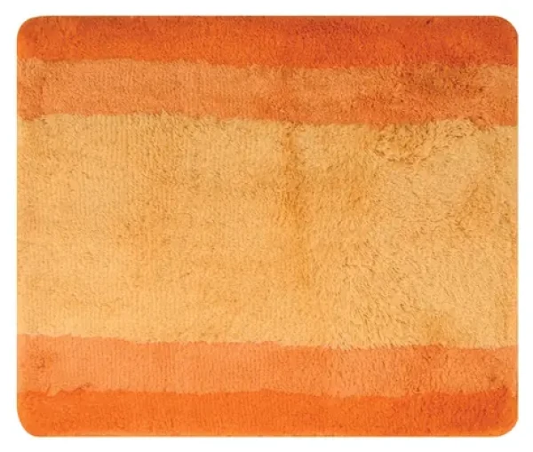 Spirella BALANCE koupelnová předložka oranžová / Koupelnová předložka / 55 x 65 cm / polyester / protiskluzová
