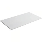 CERANO - Koupelnová deska z litého mramoru Elanys - bílá matná - 100x1,2x46 CER-662035