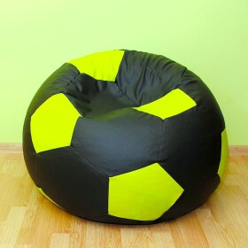 FRONTI Sedací vak - míč 80 cm - černá + zelená
