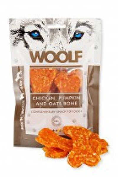 WOOLF pochoutka large chicken, pumpkin, oats bone 100g