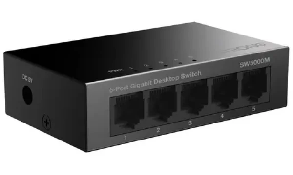 STRONG SW5000M černá / Switch / 5-Port / 1000 Mbps / pasivní PoE (SW5000M)