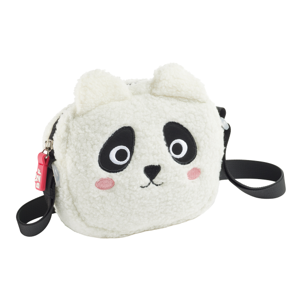 Miquelrius B2F - dětská kabelka Fluffy Love, panda, černo - bílá