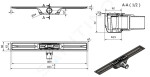 I-Drain - Linear 72 Nerezový sprchový žlab PRO SS Linear, délka 800 mm, s hydroizolací IP5M08001X1